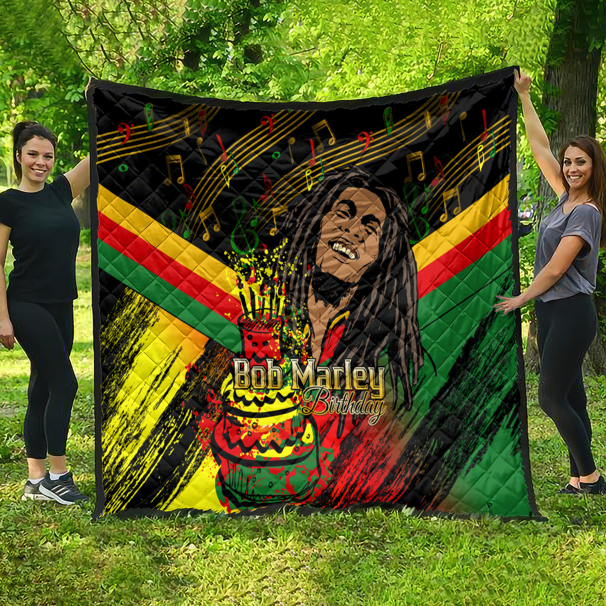 Legend Bob Birthday Quilt The Father of Reggae - Wonder Print Shop