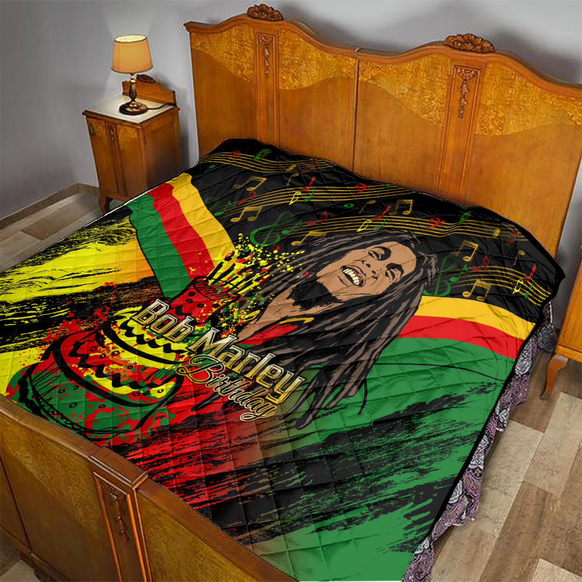 Legend Bob Birthday Quilt The Father of Reggae - Wonder Print Shop