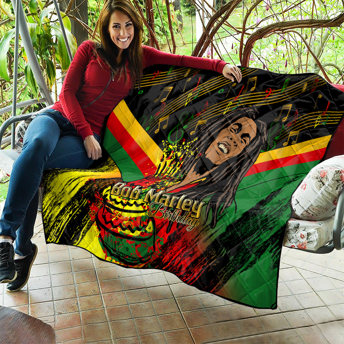 Legend Bob Birthday Quilt The Father of Reggae - Wonder Print Shop