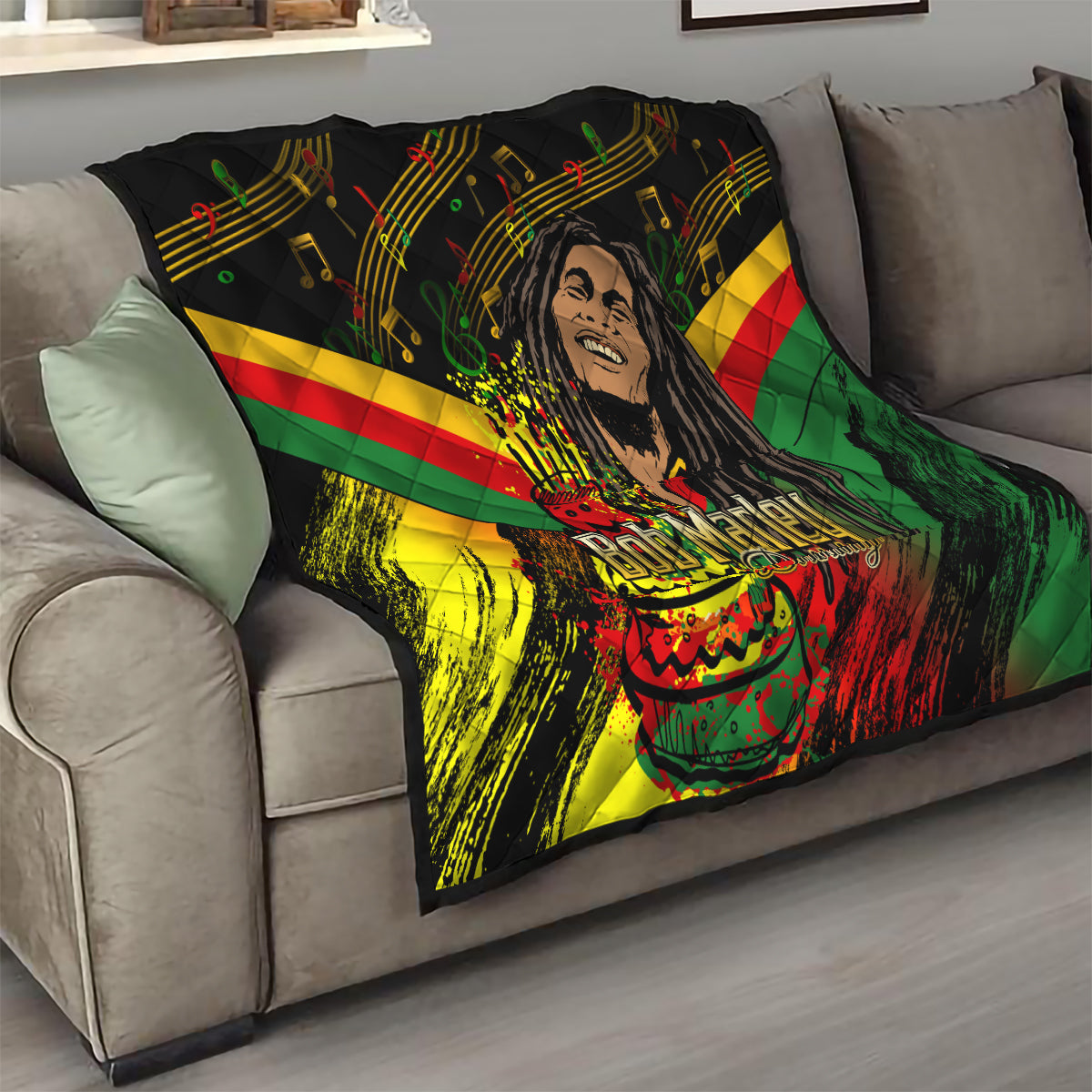 Legend Bob Birthday Quilt The Father of Reggae - Wonder Print Shop