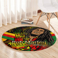 Bob Marley Birthday Round Carpet The Father of Reggae
