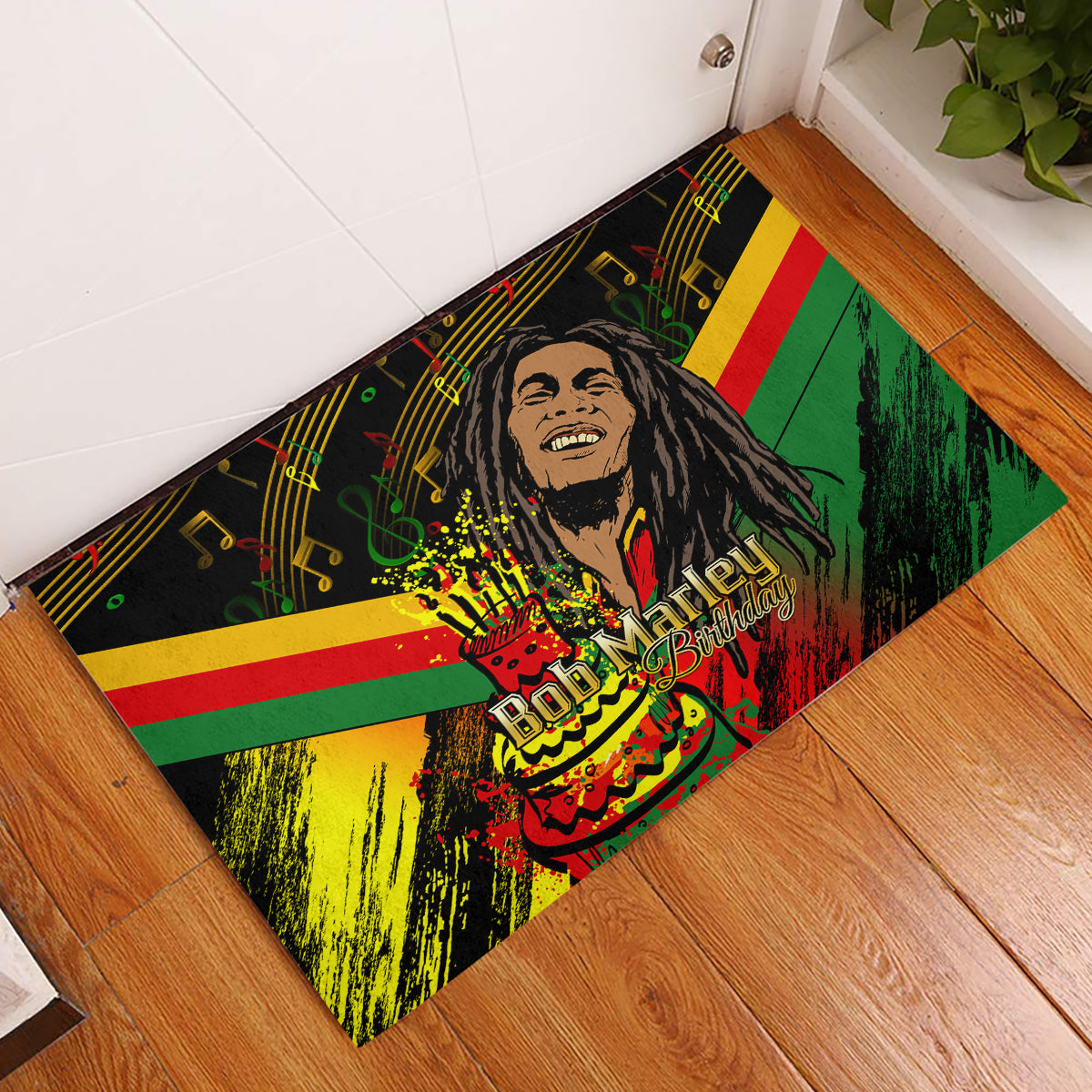 Legend Bob Birthday Rubber Doormat The Father of Reggae - Wonder Print Shop