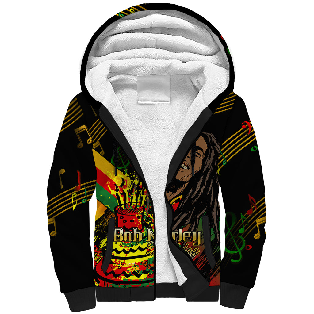 Legend Bob Birthday Sherpa Hoodie The Father of Reggae - Wonder Print Shop