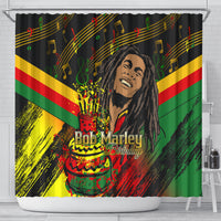 Bob Marley Birthday Shower Curtain The Father of Reggae