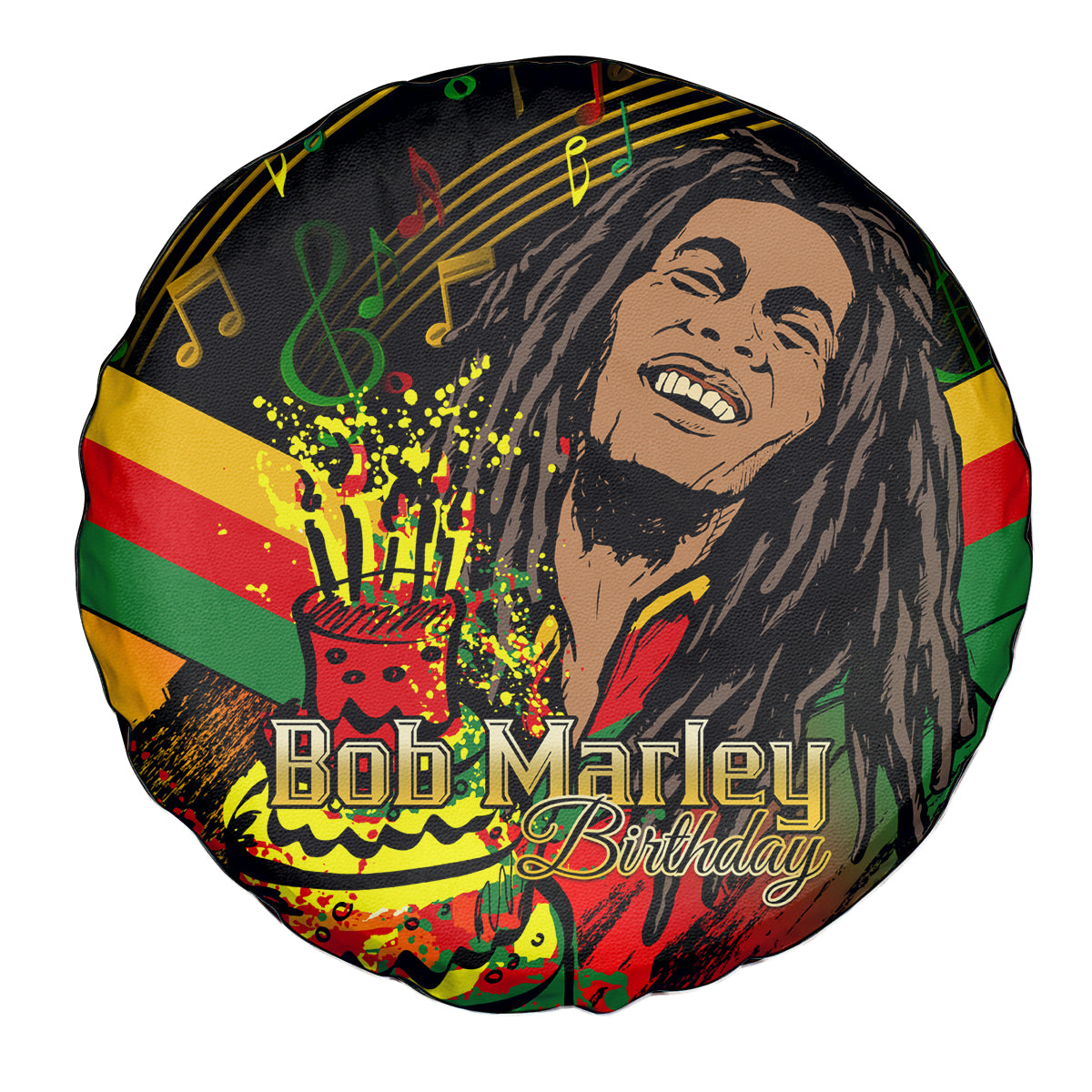 Legend Bob Birthday Spare Tire Cover The Father of Reggae - Wonder Print Shop