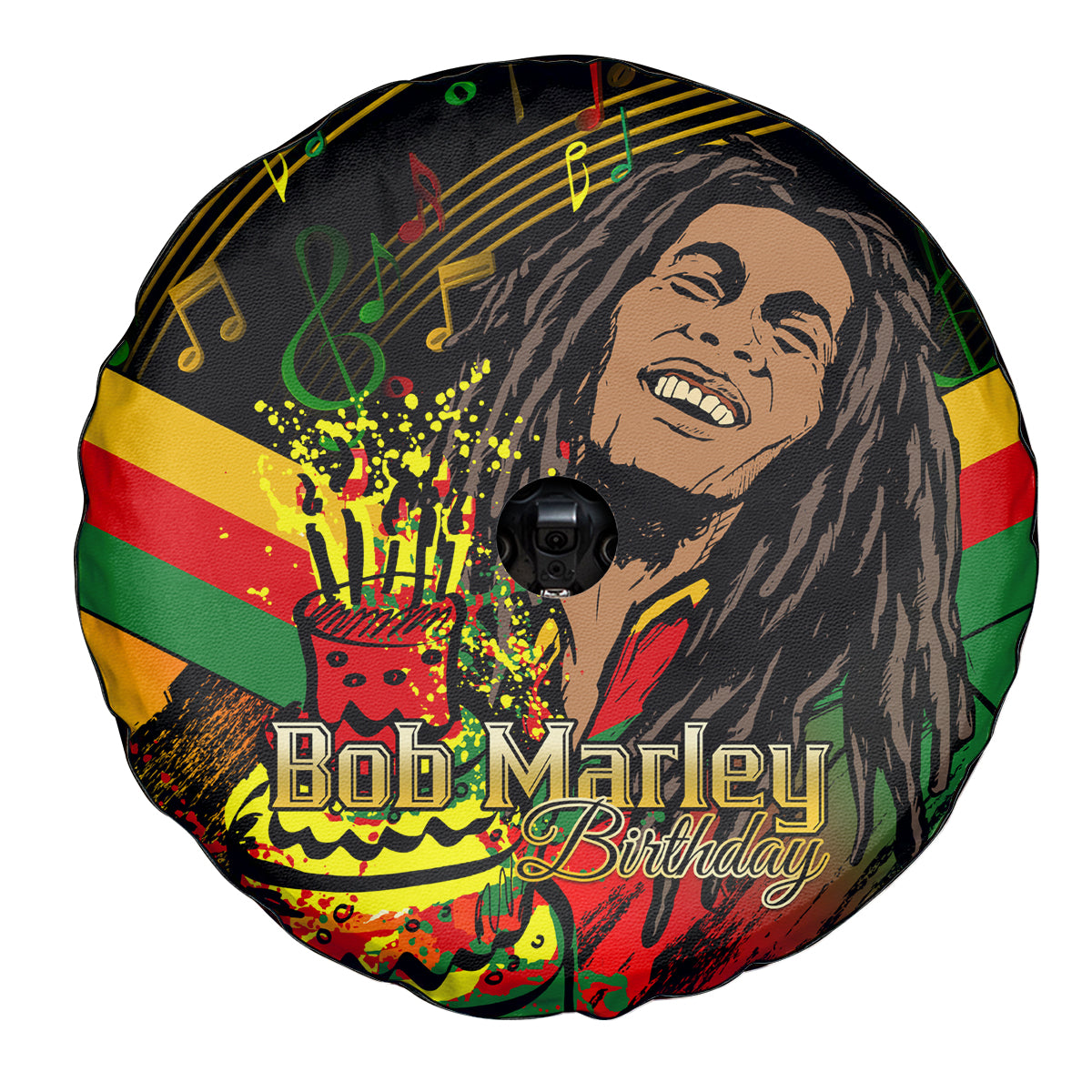 Legend Bob Birthday Spare Tire Cover The Father of Reggae - Wonder Print Shop
