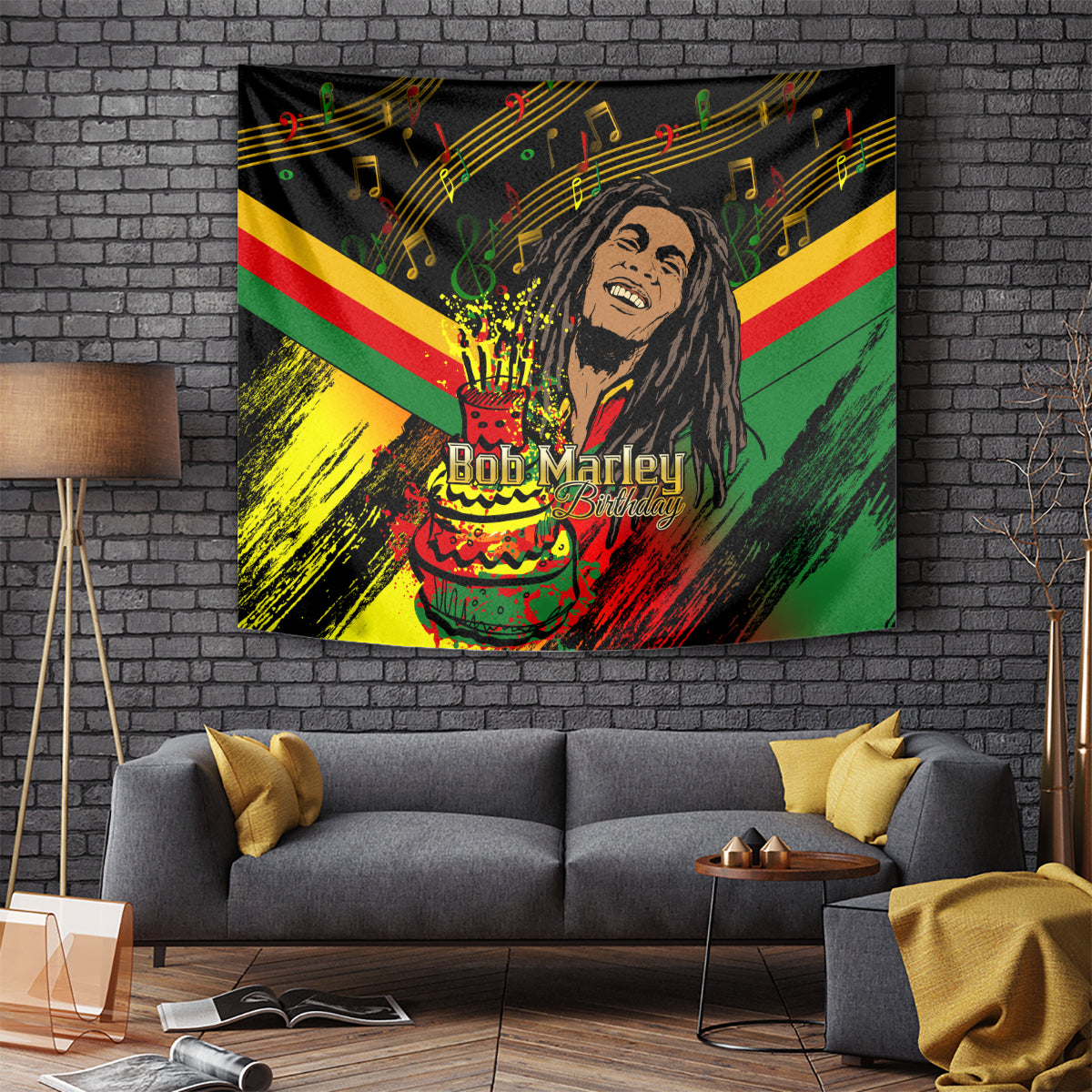 Legend Bob Birthday Tapestry The Father of Reggae - Wonder Print Shop