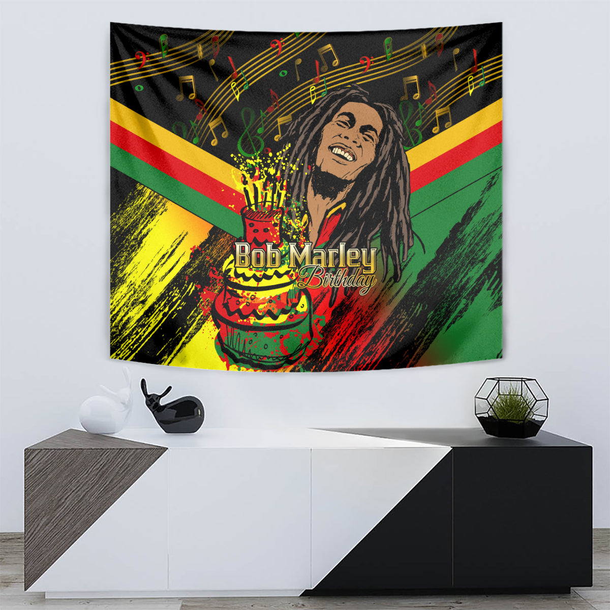 Legend Bob Birthday Tapestry The Father of Reggae - Wonder Print Shop