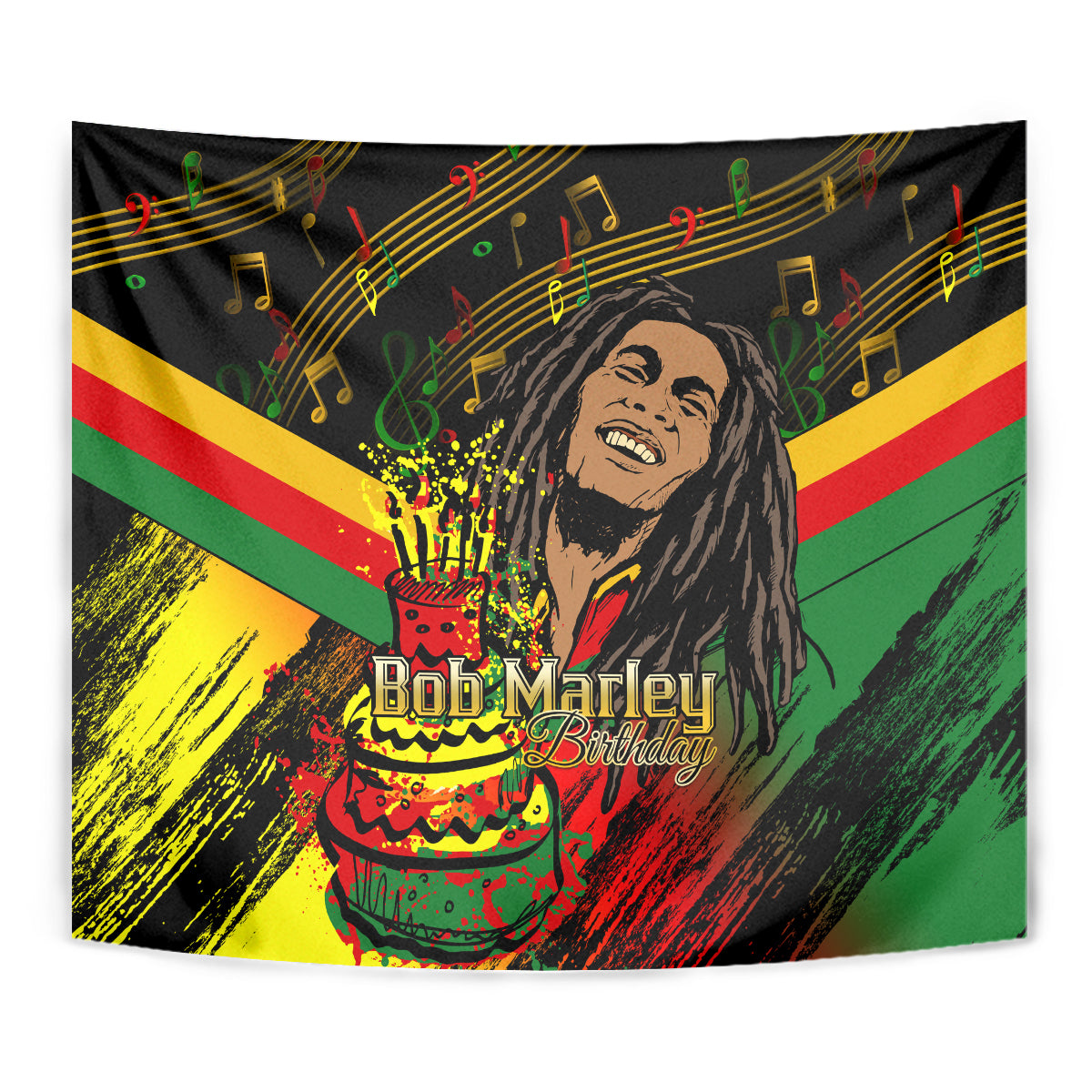 Legend Bob Birthday Tapestry The Father of Reggae - Wonder Print Shop