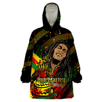 Legend Bob Birthday Wearable Blanket Hoodie The Father of Reggae - Wonder Print Shop