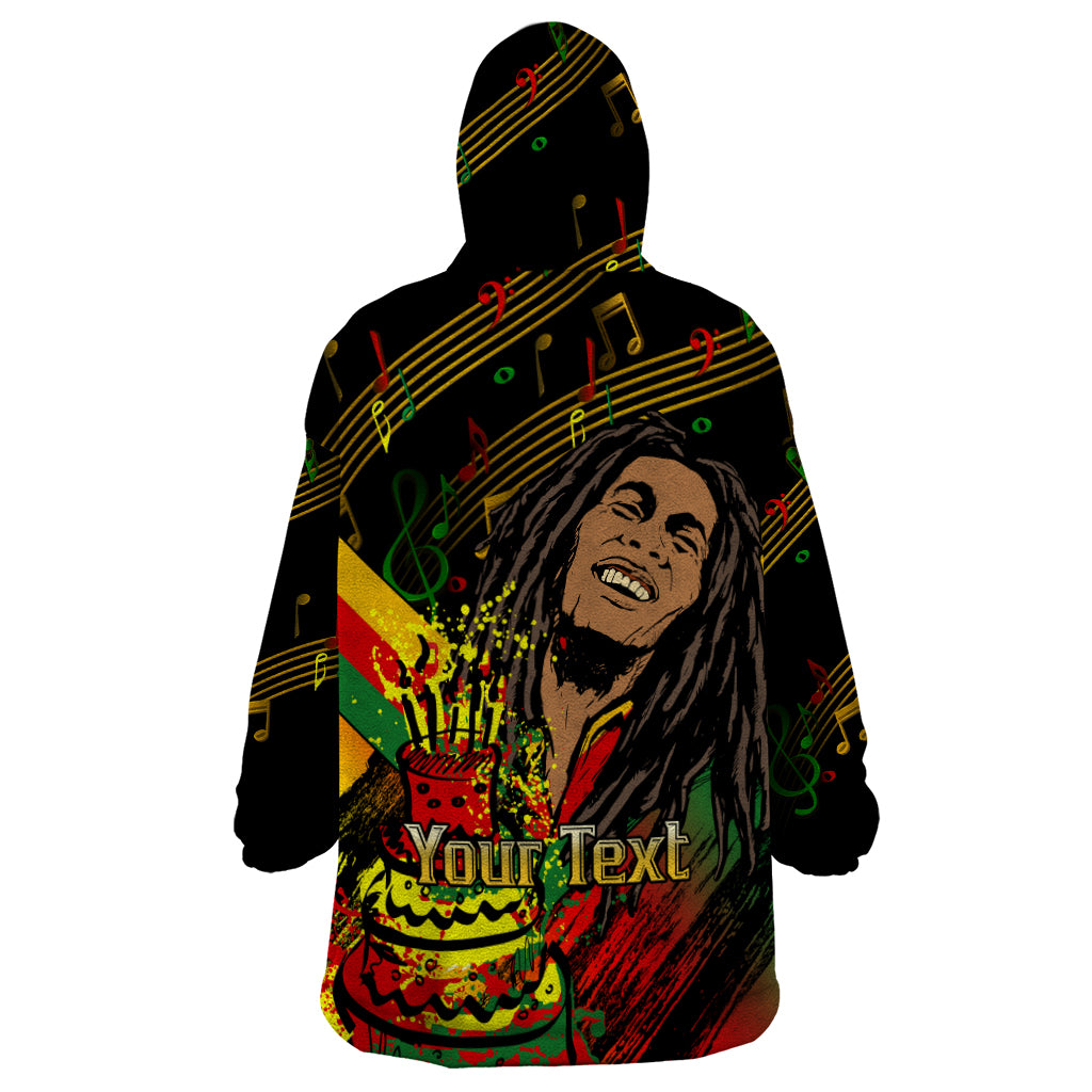 Legend Bob Birthday Wearable Blanket Hoodie The Father of Reggae - Wonder Print Shop