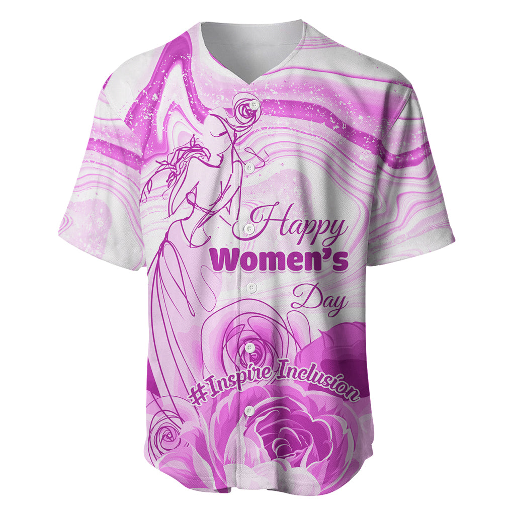 Happy International Women Day 2024 Baseball Jersey Inspire Inclusion - Wonder Print Shop