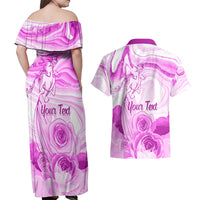 Happy International Women Day 2024 Couples Matching Off Shoulder Maxi Dress and Hawaiian Shirt Inspire Inclusion - Wonder Print Shop
