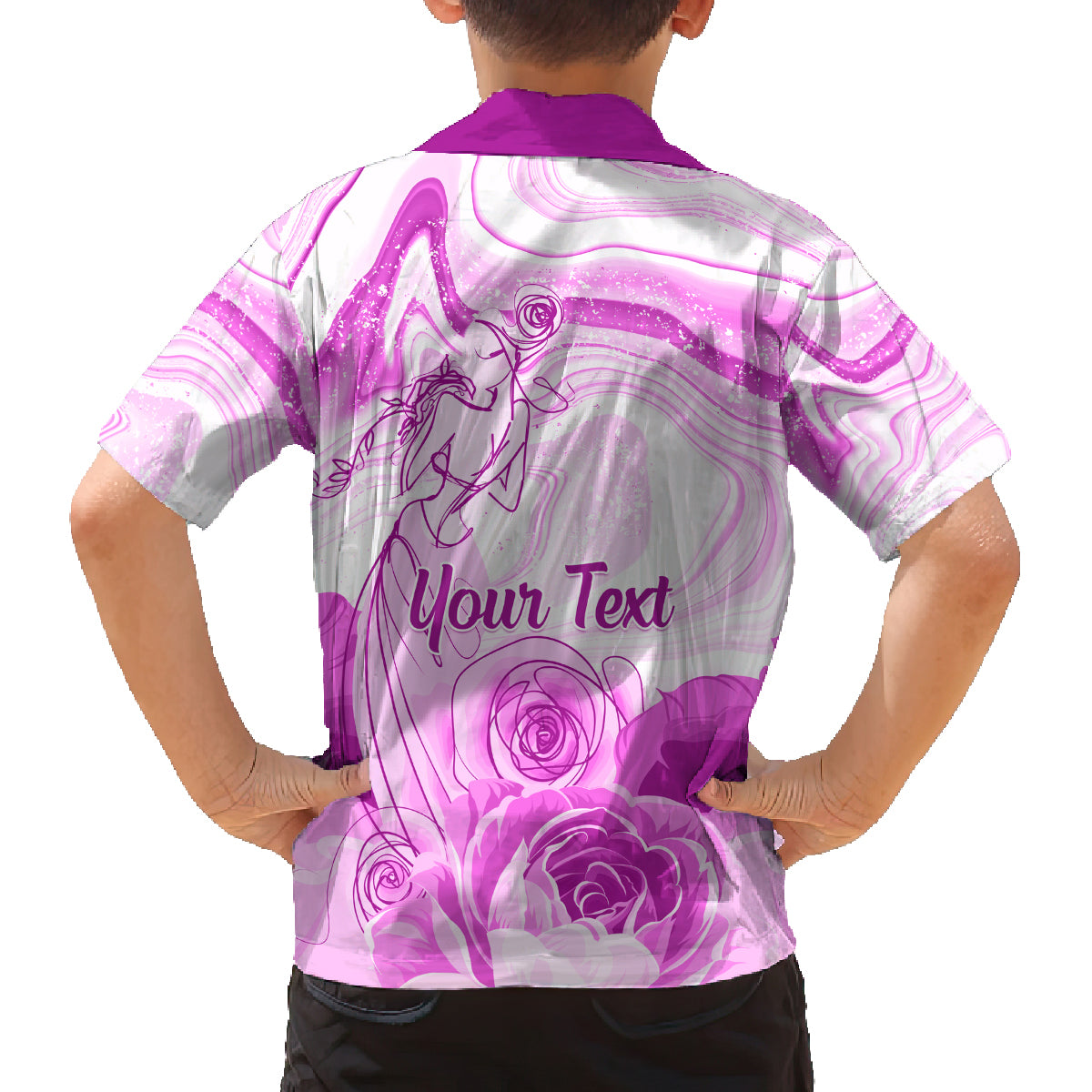 Happy International Women Day 2024 Family Matching Off Shoulder Short Dress and Hawaiian Shirt Inspire Inclusion - Wonder Print Shop