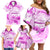 Happy International Women Day 2024 Family Matching Off Shoulder Short Dress and Hawaiian Shirt Inspire Inclusion - Wonder Print Shop
