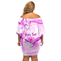 Happy International Women Day 2024 Family Matching Off Shoulder Short Dress and Hawaiian Shirt Inspire Inclusion - Wonder Print Shop