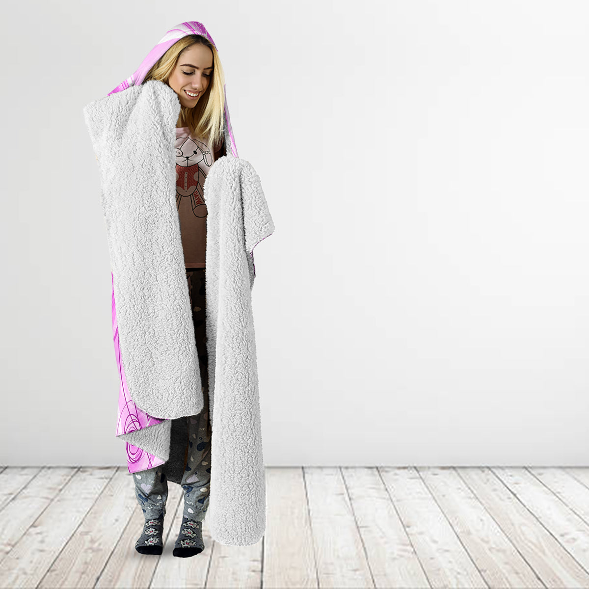 Happy International Women Day 2024 Hooded Blanket Inspire Inclusion