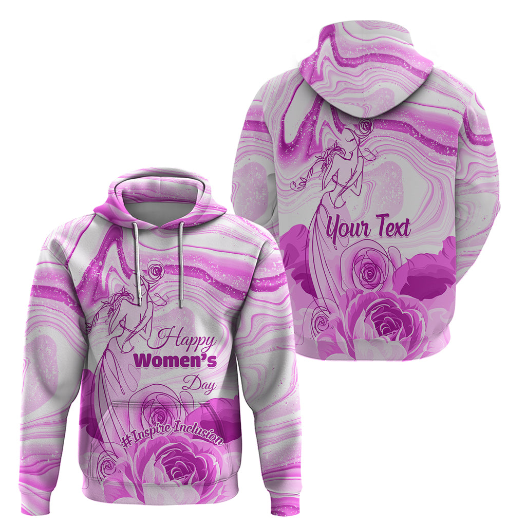 Happy International Women Day 2024 Hoodie Inspire Inclusion - Wonder Print Shop
