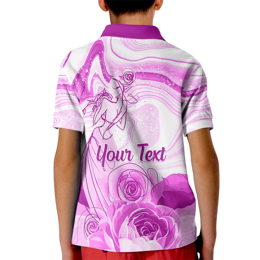 Happy International Women Day 2024 Kid Polo Shirt Inspire Inclusion - Wonder Print Shop