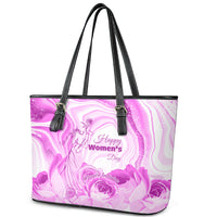 Happy International Women Day 2024 Leather Tote Bag Inspire Inclusion - Wonder Print Shop