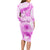 Happy International Women Day 2024 Long Sleeve Bodycon Dress Inspire Inclusion - Wonder Print Shop