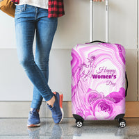 Happy International Women Day 2024 Luggage Cover Inspire Inclusion - Wonder Print Shop