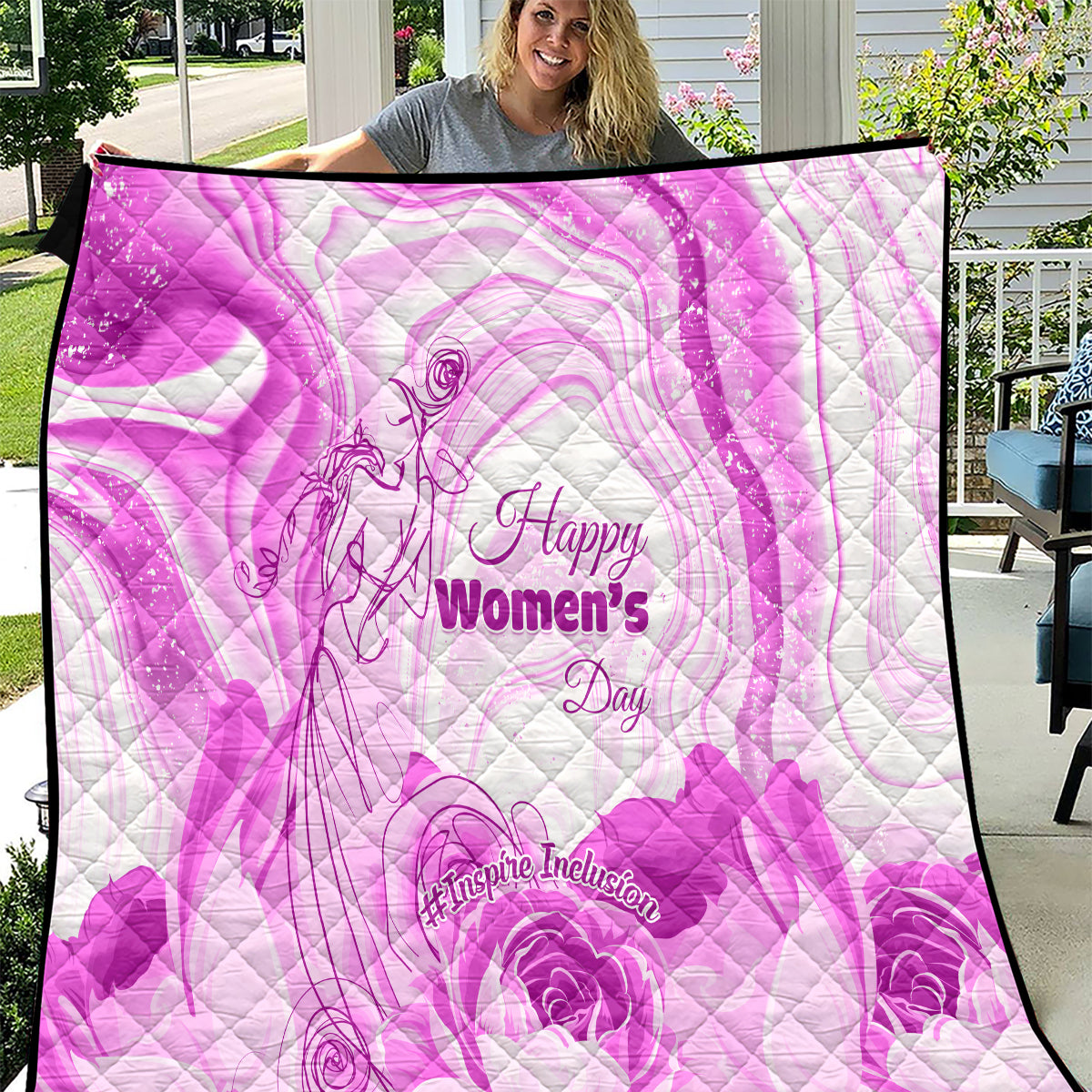 Happy International Women Day 2024 Quilt Inspire Inclusion - Wonder Print Shop