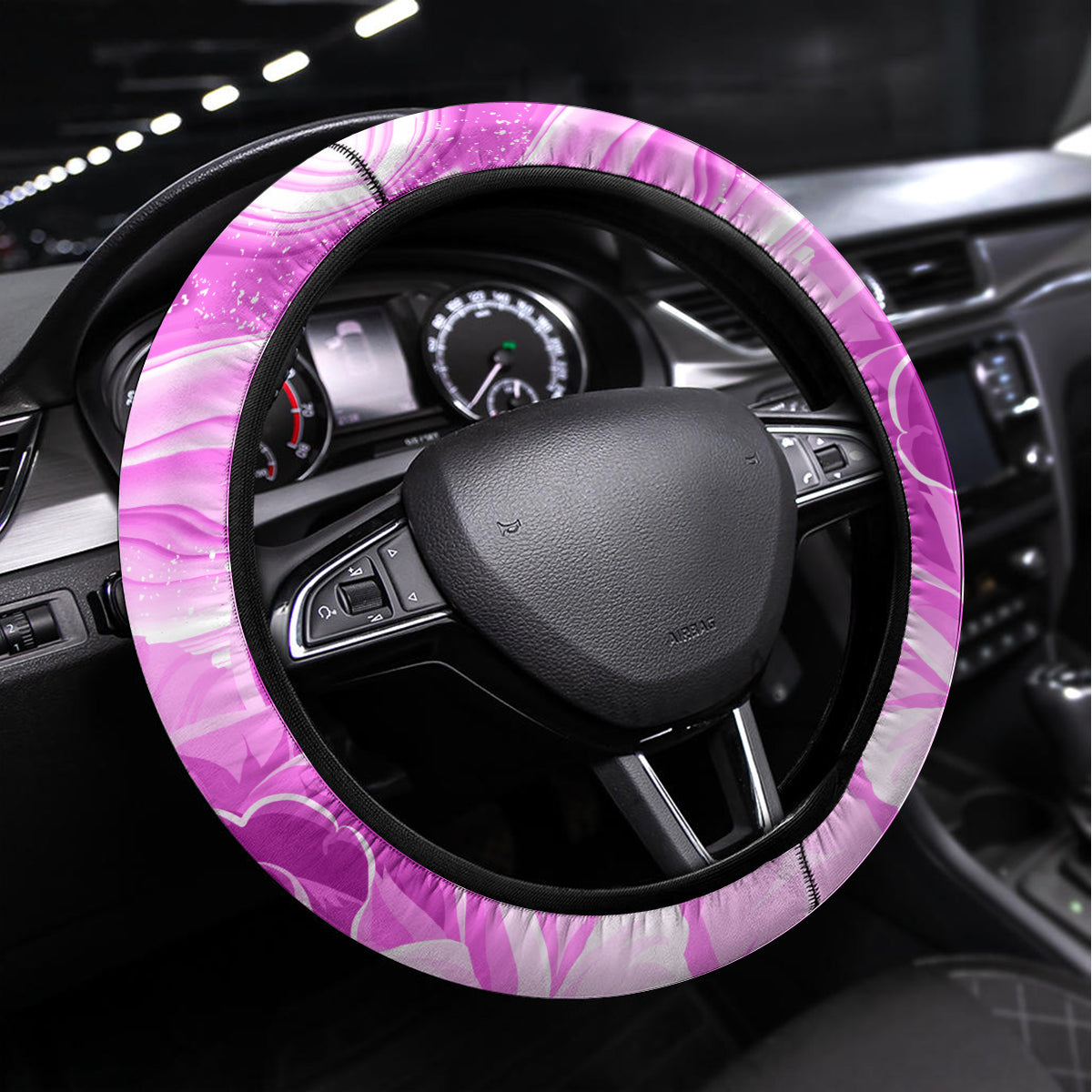 Happy International Women Day 2024 Steering Wheel Cover Inspire Inclusion - Wonder Print Shop
