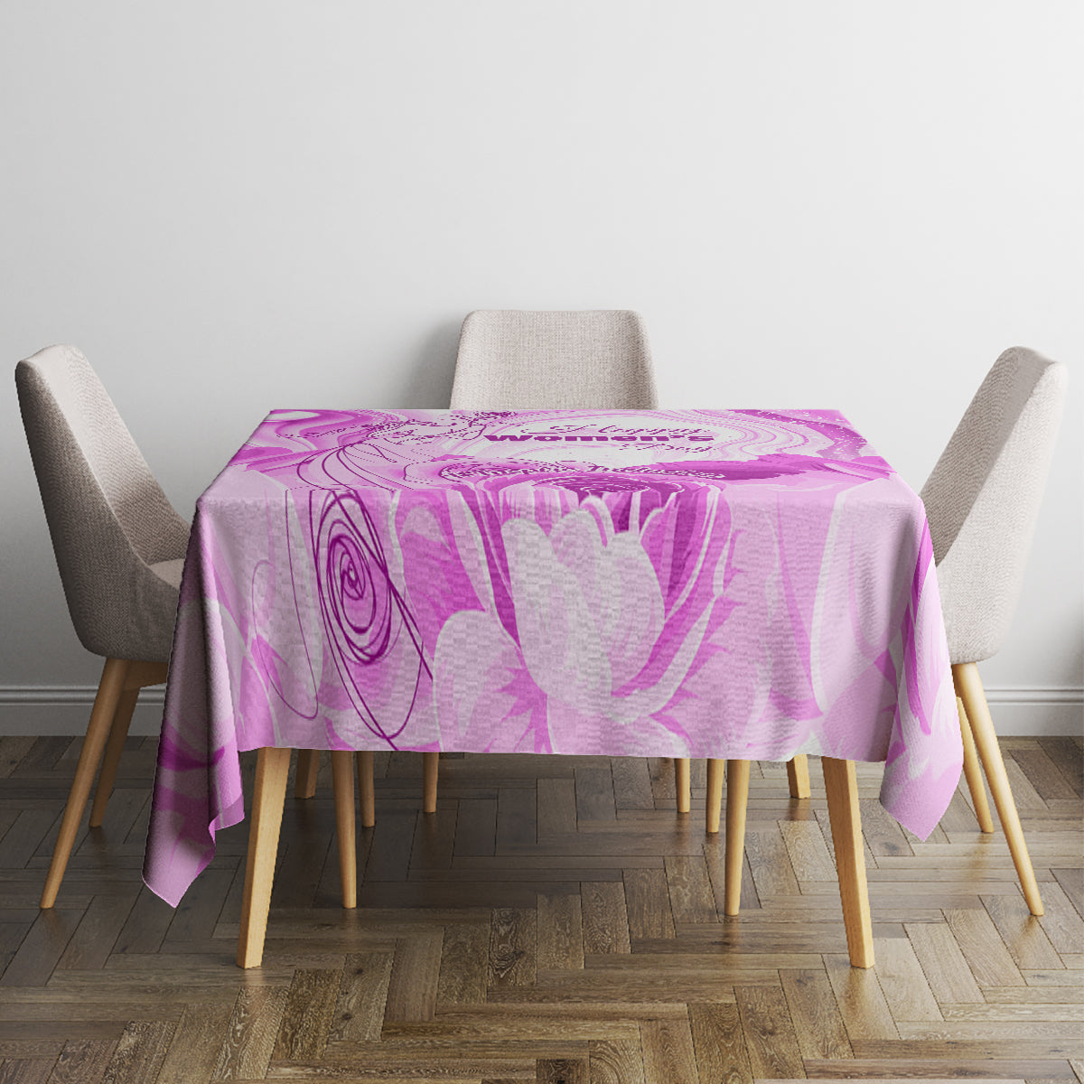 Happy International Women Day 2024 Tablecloth Inspire Inclusion - Wonder Print Shop