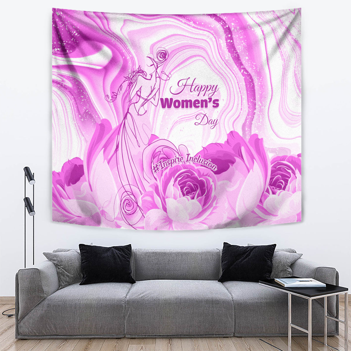 Happy International Women Day 2024 Tapestry Inspire Inclusion - Wonder Print Shop