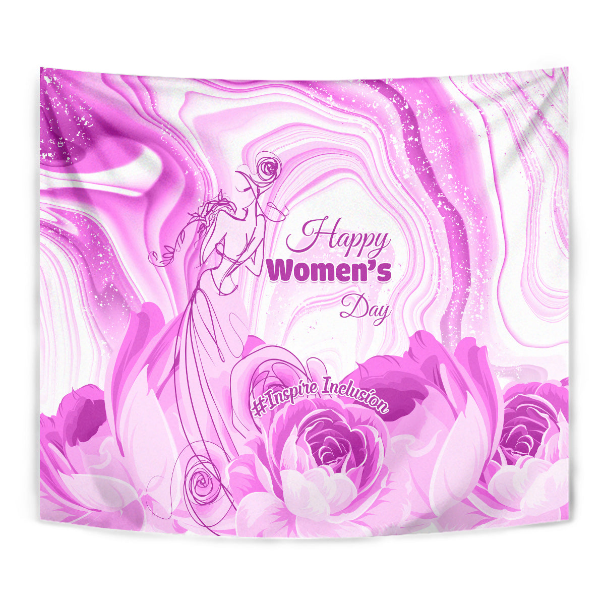 Happy International Women Day 2024 Tapestry Inspire Inclusion - Wonder Print Shop