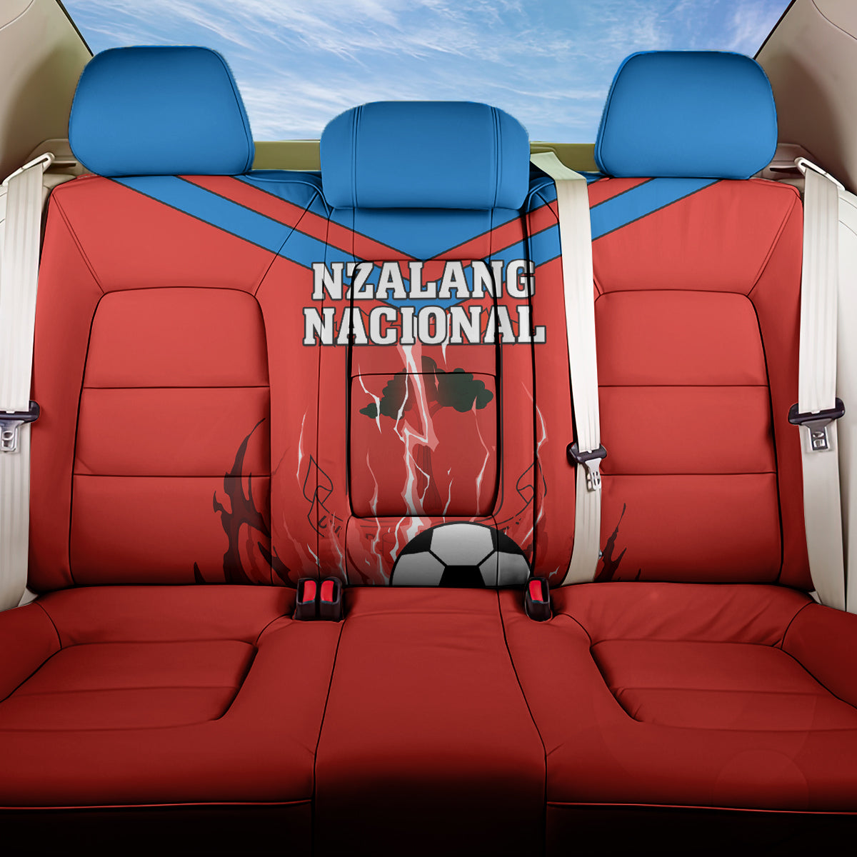 Equatorial Guinea Football Back Car Seat Cover Come On Nzalang Nacional