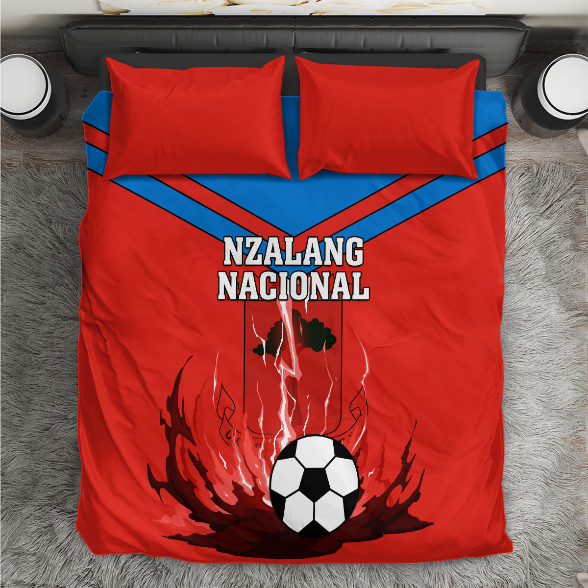 Equatorial Guinea Football Bedding Set Come On Nzalang Nacional - Wonder Print Shop