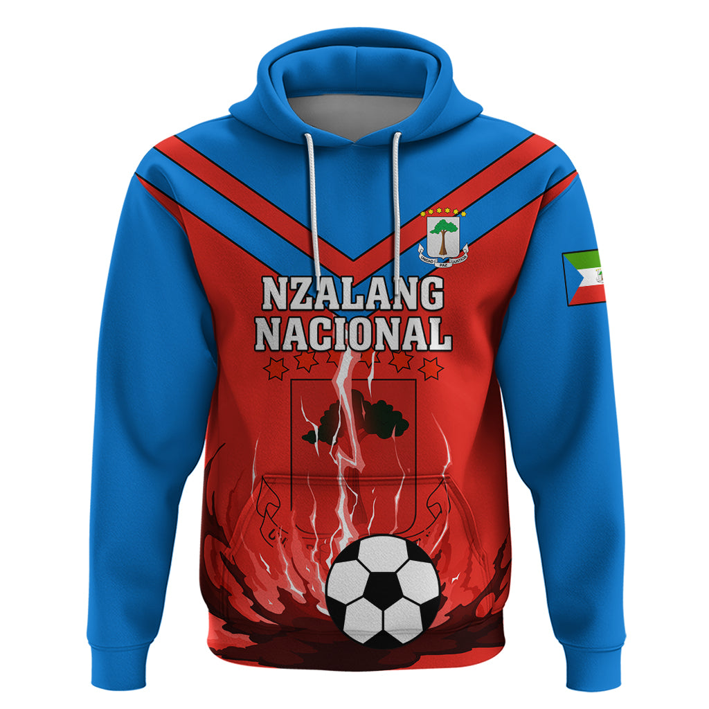 Equatorial Guinea Football Hoodie Come On Nzalang Nacional - Wonder Print Shop