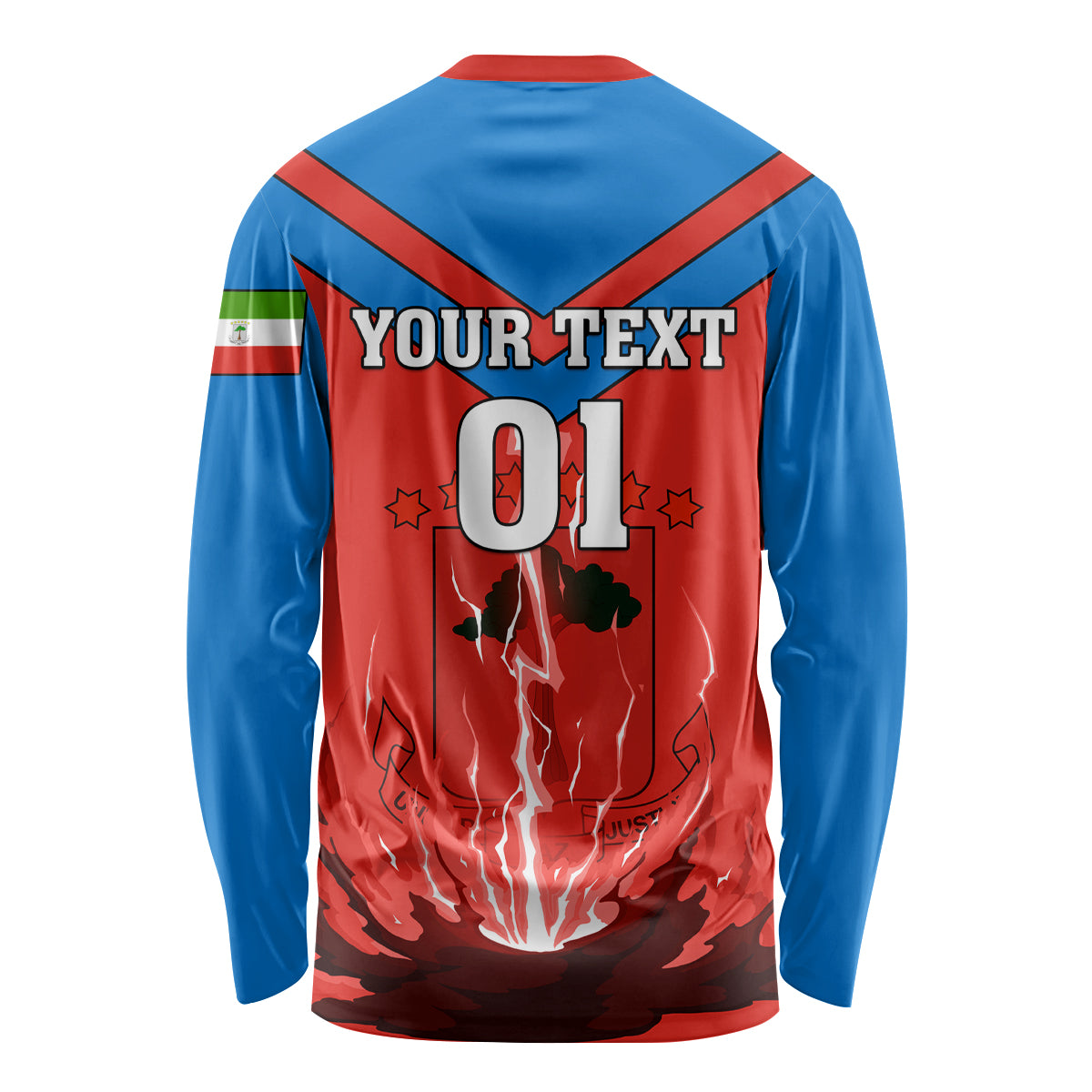 Equatorial Guinea Football Long Sleeve Shirt Come On Nzalang Nacional - Wonder Print Shop