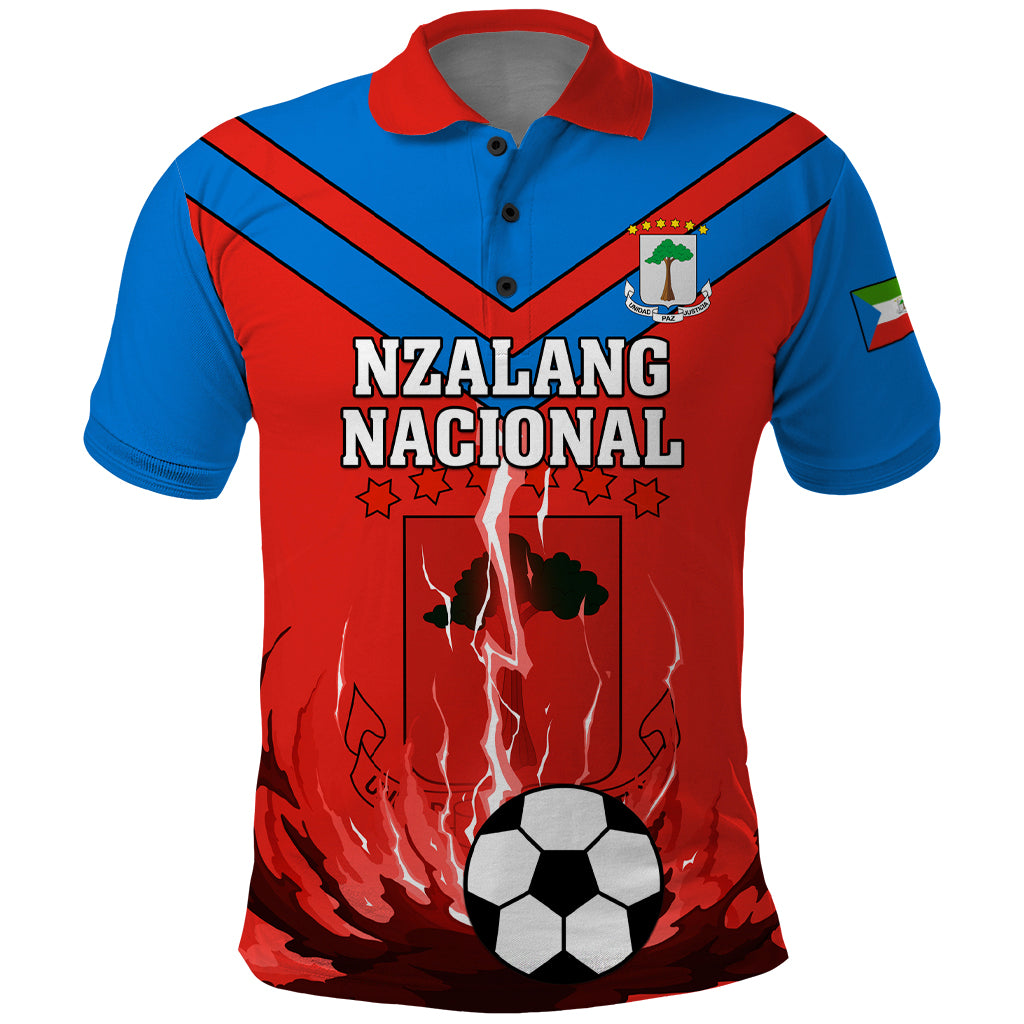 Equatorial Guinea Football Polo Shirt Come On Nzalang Nacional - Wonder Print Shop