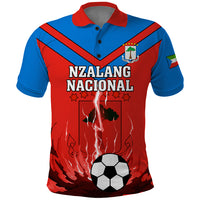 Equatorial Guinea Football Polo Shirt Come On Nzalang Nacional - Wonder Print Shop