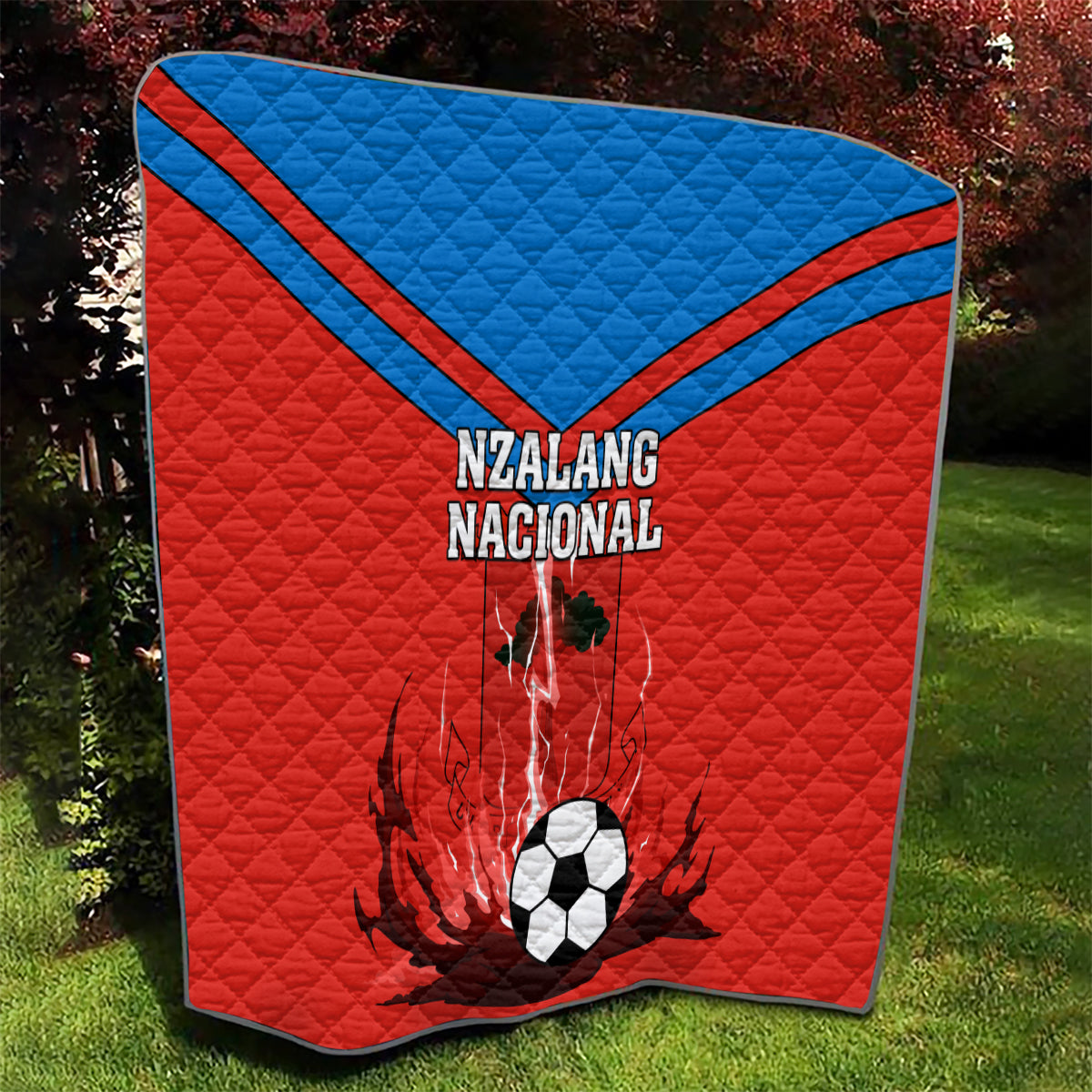 Equatorial Guinea Football Quilt Come On Nzalang Nacional - Wonder Print Shop