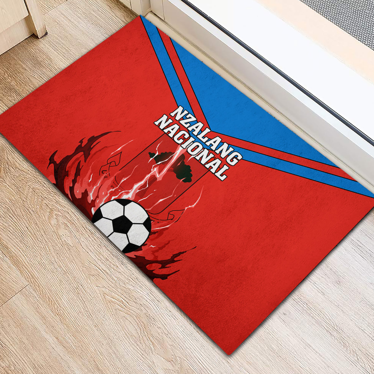 Equatorial Guinea Football Rubber Doormat Come On Nzalang Nacional - Wonder Print Shop