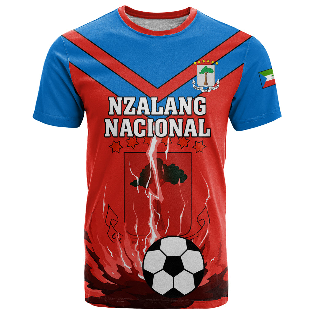 Equatorial Guinea Football T Shirt Come On Nzalang Nacional - Wonder Print Shop