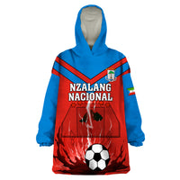 Equatorial Guinea Football Wearable Blanket Hoodie Come On Nzalang Nacional - Wonder Print Shop