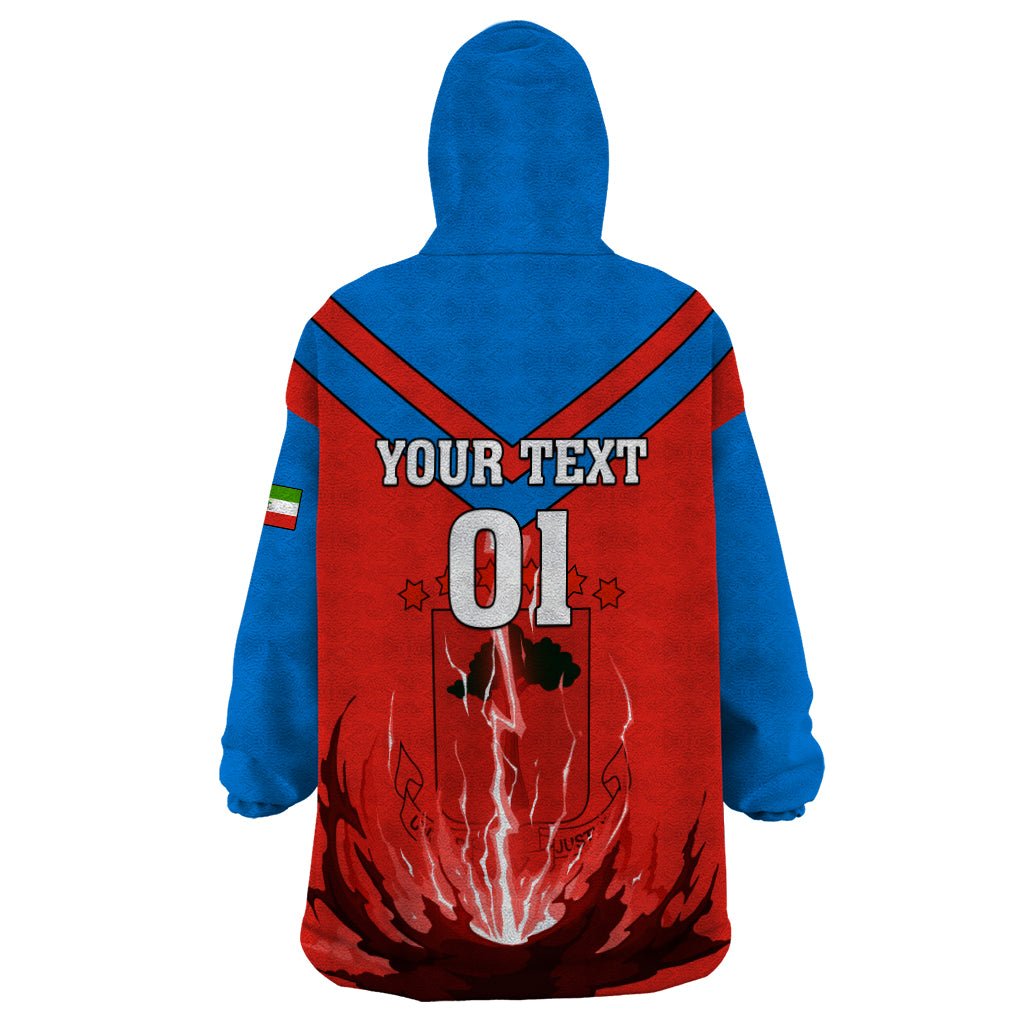 Equatorial Guinea Football Wearable Blanket Hoodie Come On Nzalang Nacional - Wonder Print Shop
