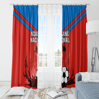 Equatorial Guinea Football Window Curtain Come On Nzalang Nacional - Wonder Print Shop