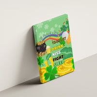 Saint Patrick Day Canvas Wall Art Shamrock To Do List - Wonder Print Shop