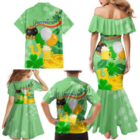 Saint Patrick Day Family Matching Mermaid Dress and Hawaiian Shirt Shamrock To Do List - Wonder Print Shop