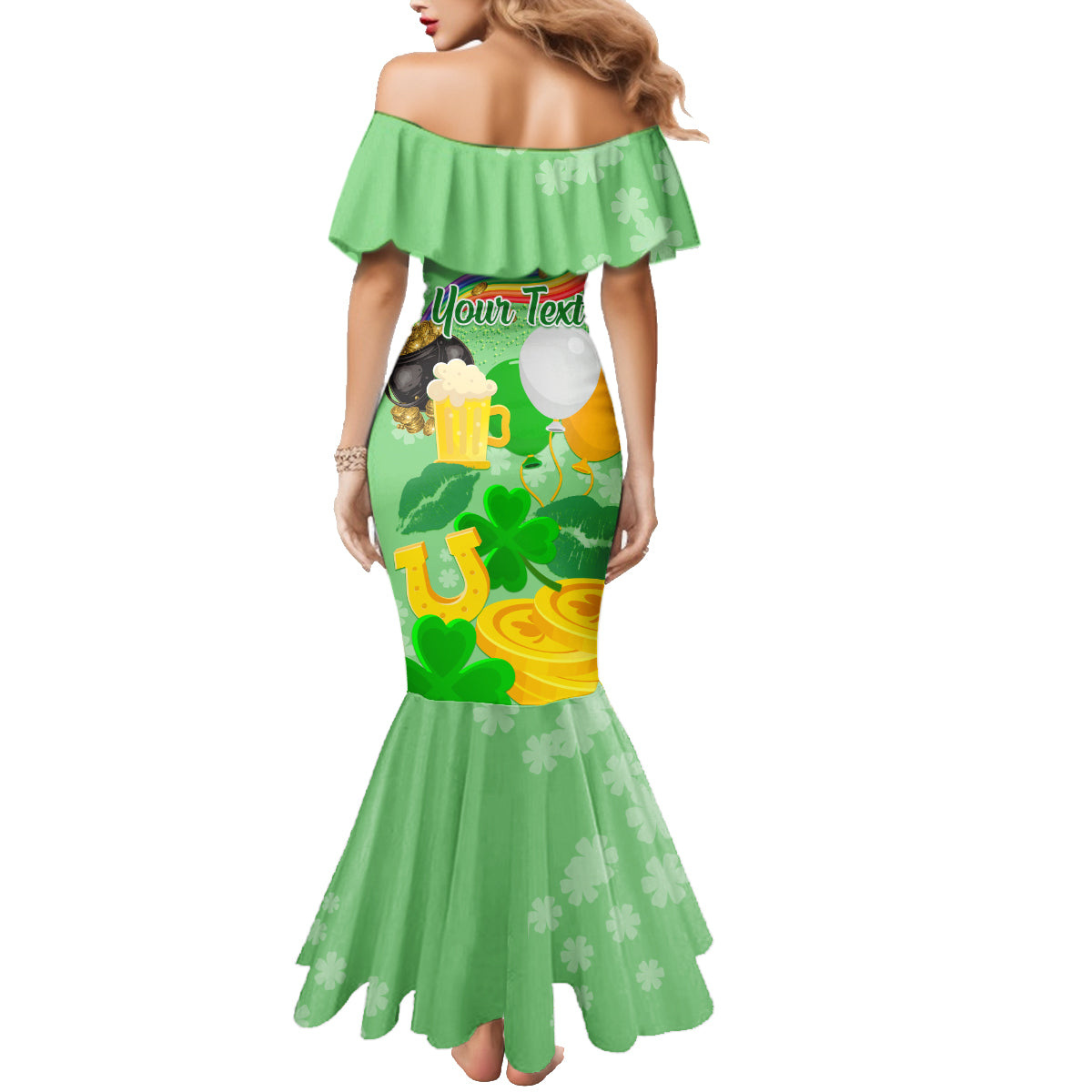Saint Patrick Day Family Matching Mermaid Dress and Hawaiian Shirt Shamrock To Do List - Wonder Print Shop