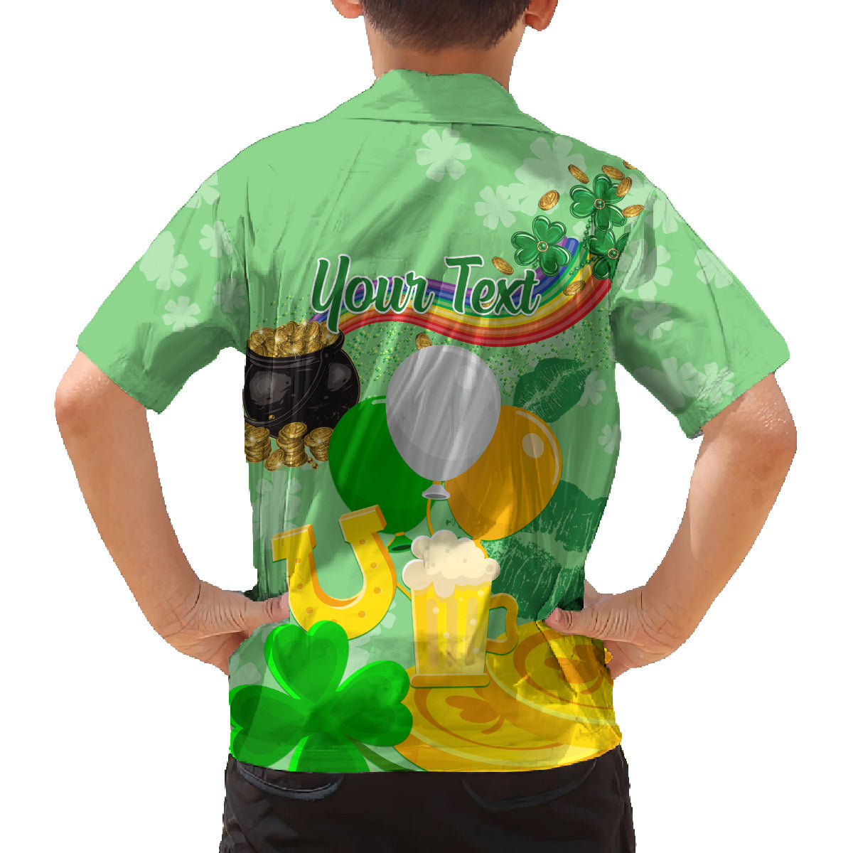 Saint Patrick Day Family Matching Off Shoulder Maxi Dress and Hawaiian Shirt Shamrock To Do List - Wonder Print Shop