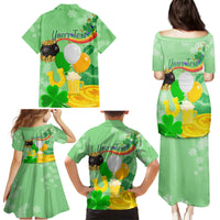 Saint Patrick Day Family Matching Puletasi and Hawaiian Shirt Shamrock To Do List - Wonder Print Shop