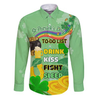 Saint Patrick Day Family Matching Puletasi and Hawaiian Shirt Shamrock To Do List - Wonder Print Shop