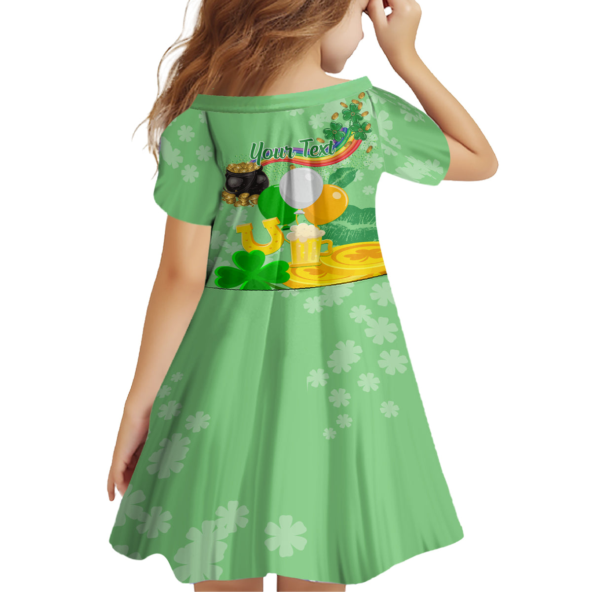 Saint Patrick Day Family Matching Short Sleeve Bodycon Dress and Hawaiian Shirt Shamrock To Do List - Wonder Print Shop